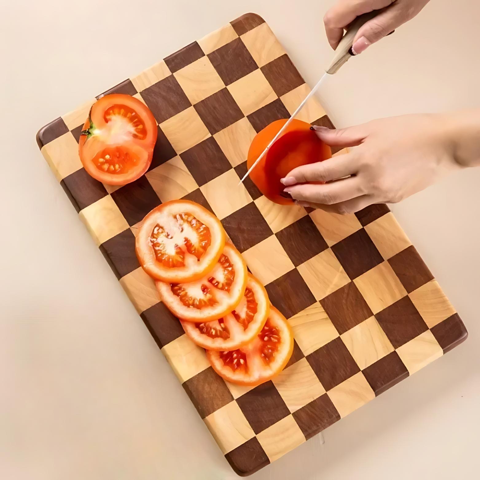 Planche à découper damier