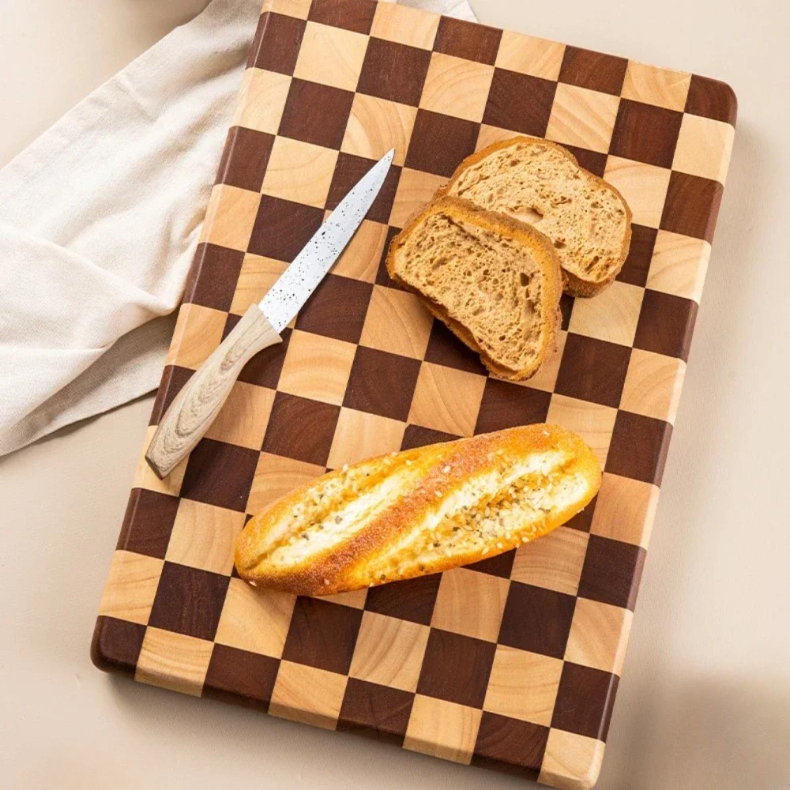 Planche à découper damier