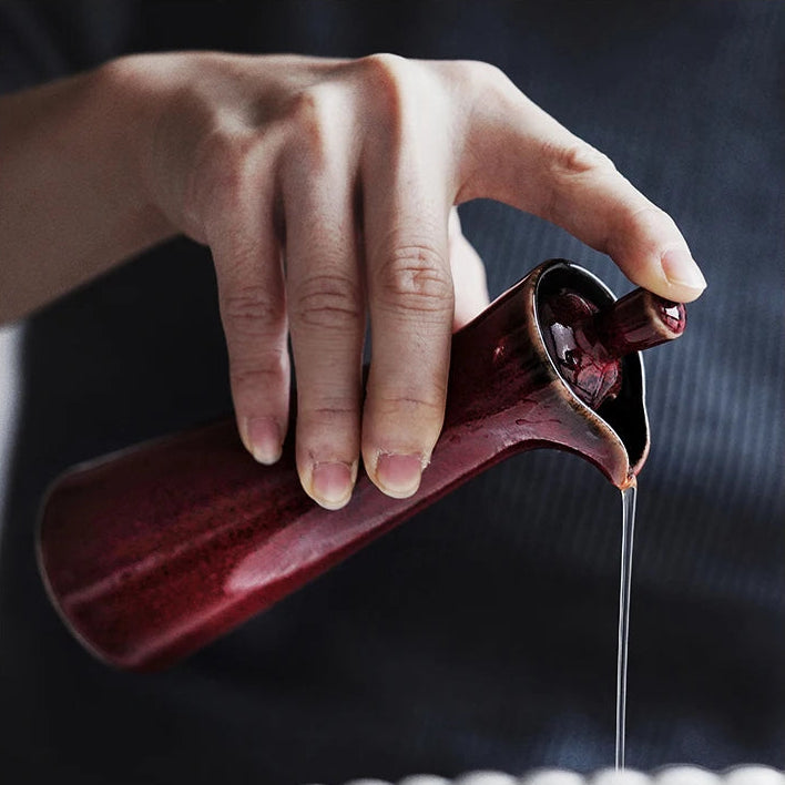 Verseuse en céramique coqillage